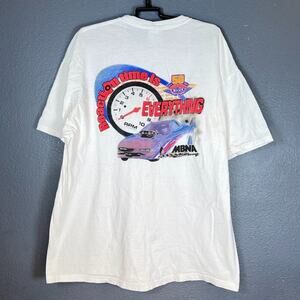 Mbna Motorsports Vtg Mens T Shirt XL NHRA Reaction Time Is Everything 50 Years